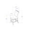 Tabourets de bar contemporains gris foncé 2PK