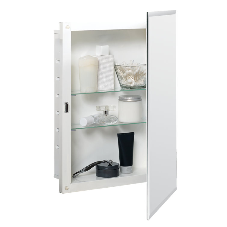 Winston Porter F6D5EF10139C43B69E1F37F1744F9696 Lamberson Recessed Frameless Medicine Cabinet Size: 22.25 H x 16.18 W x 4.5