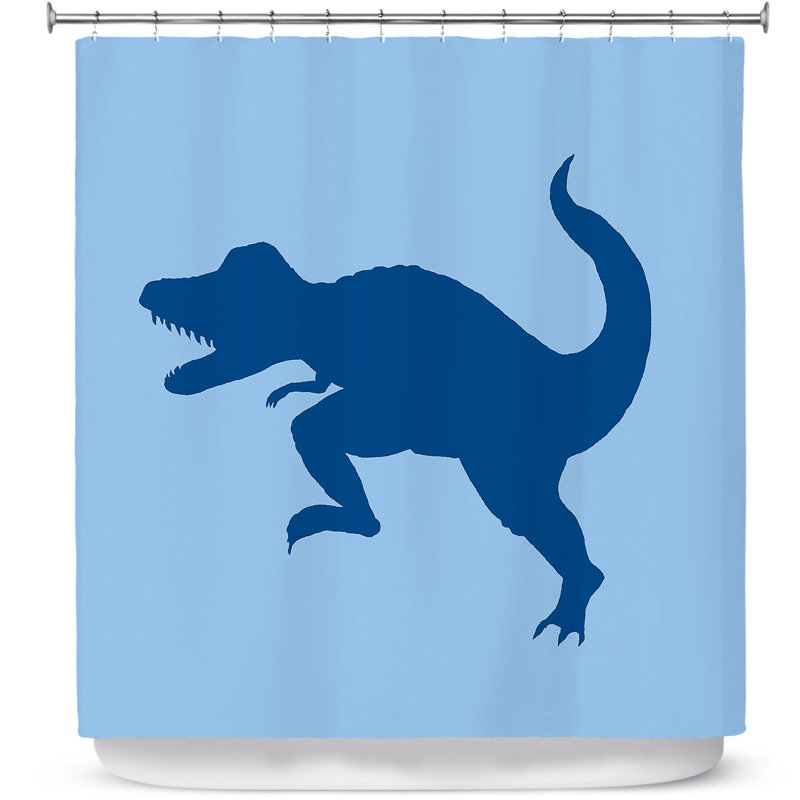 Rideau de douche simple dinosaur i Cleve