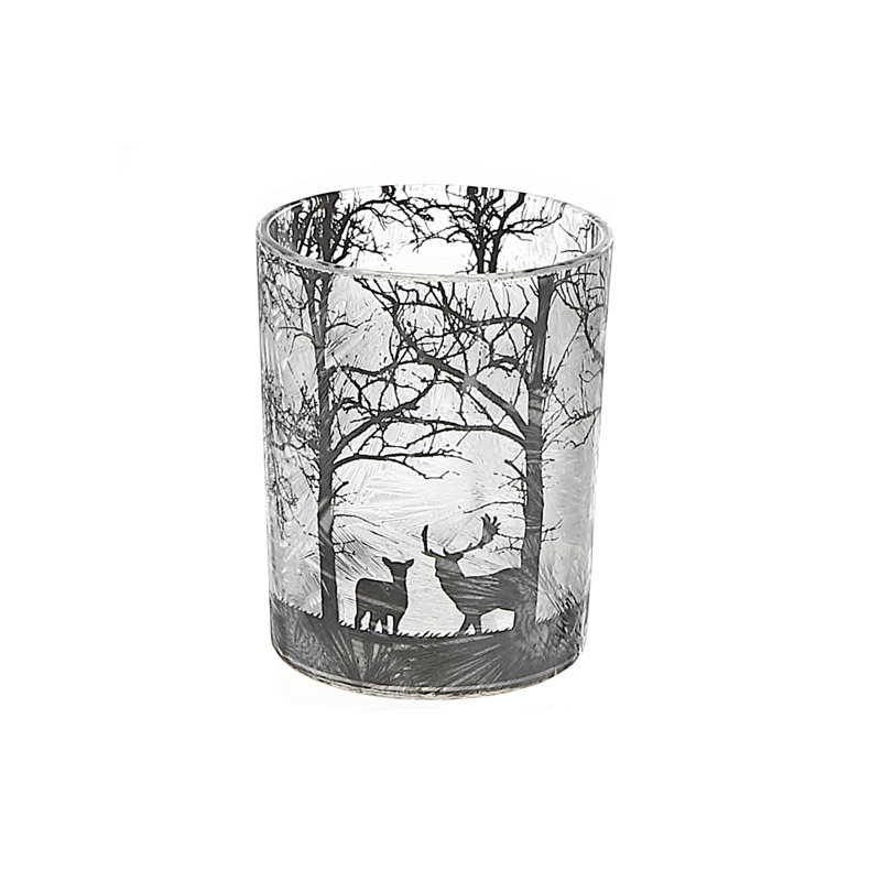 5'' H Glass Tabletop Tealight Holder