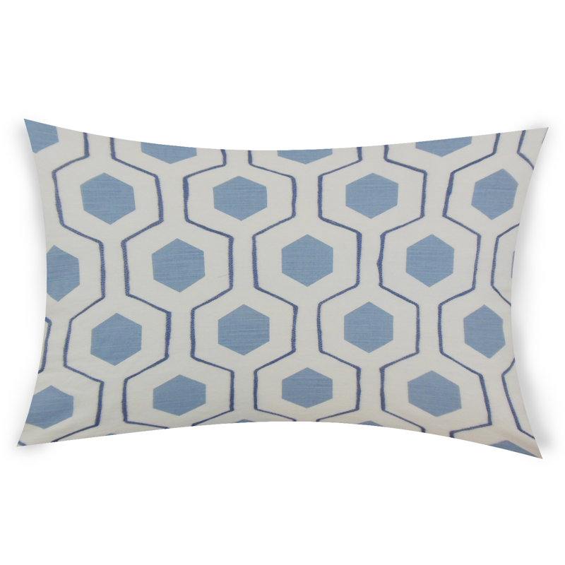  Housse et insert rectangulaires en coton, Turquoise, 14 po x 36 po