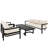Multi-Person Outdoor Steel Sofa Set with Coffee Table – Curved Design, Waterproof, Rust & UV-Resistant-218510815