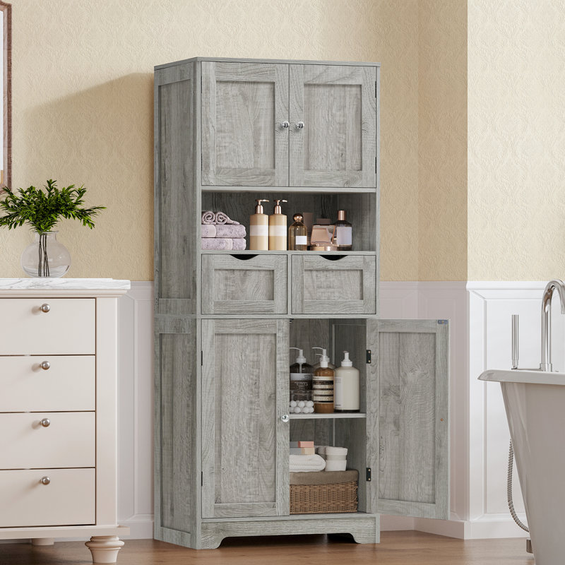 Rangement pour salle de bain Maydelle, Gris