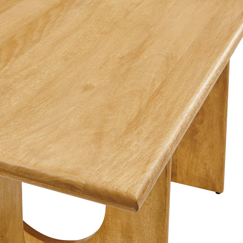 Modway Rivian Rectangular 70" Wood Dining Table, Oak