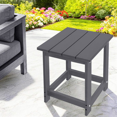 Denarrius Adirondack Outdoor Side Table ,HDPE Patio Table with Easy Maintenance and Weather resistance
