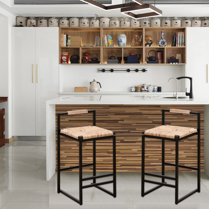 Damie Counter Stool with Metal Frame