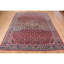 Tapis rouge unique en laine de style années 1930 de 8 pi 5 po x 11 pi 3 po Catessa