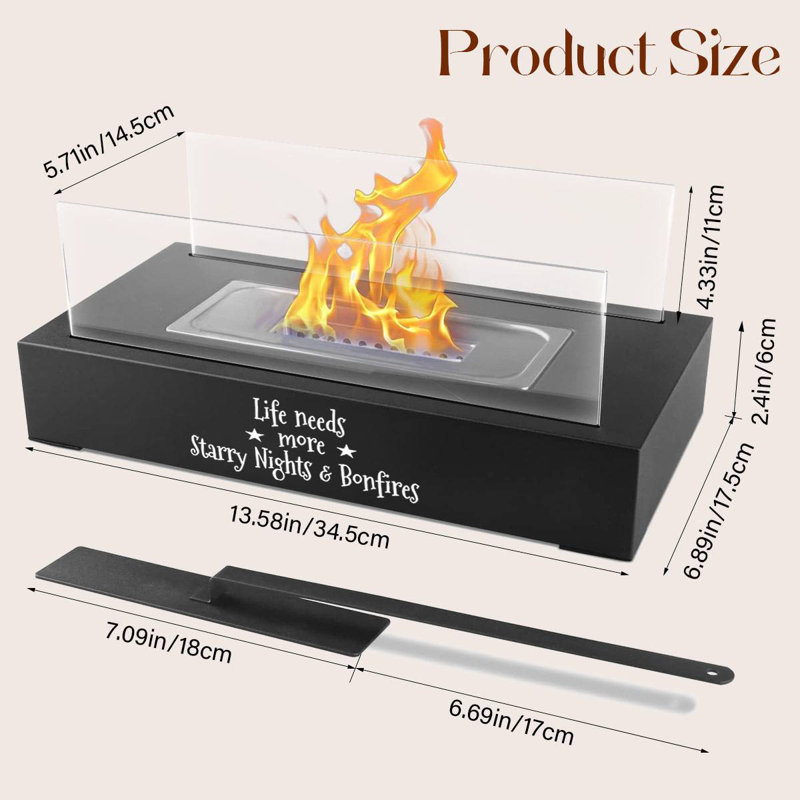 Yiwushigaofeidianzishangwuyouxiangongsi Tabletop Fire Balcony Decor ...