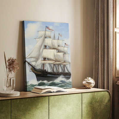 NAUTICAL Series LXVII - Toile tendue avec châssis Premium - Prêt à être accroché