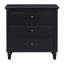Pine Wood Nightstand With 3 Spacious Drawers, Smooth Gliding Rails And Metal Handles For Organized Storage-140669601