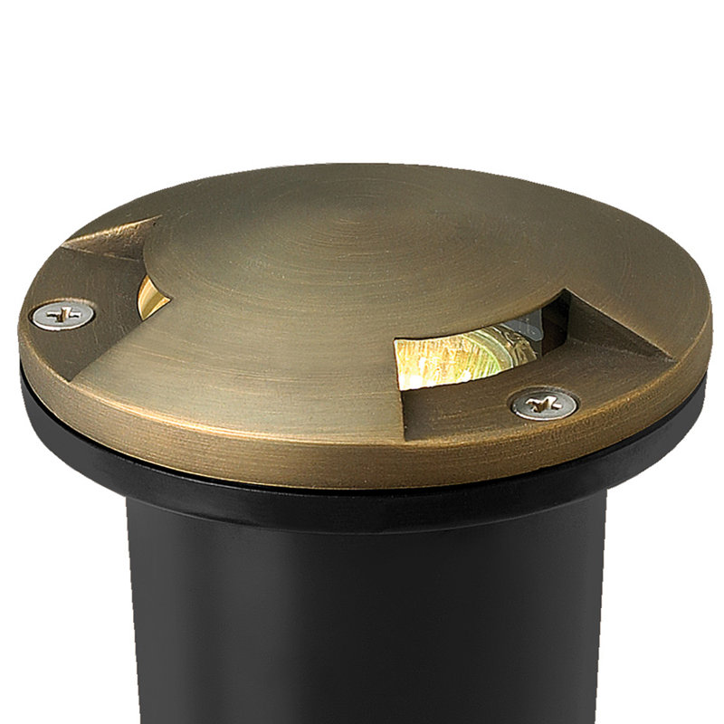 Matte Bronze 1-Light Cast Brass Landscape Well Light