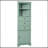 Green Triangle Tall Cabinet With 3 Drawers And Adjustable Shelves For Bathroom, Kitchen Or Living Room, MDF Board With Painted Finish-1235282038