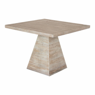 40x40x29.5" Square Dining Table with Pedestal Base
