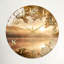 «Autumn Lake», horloge murale décorative moderne en verre 15,7 po-1964132035