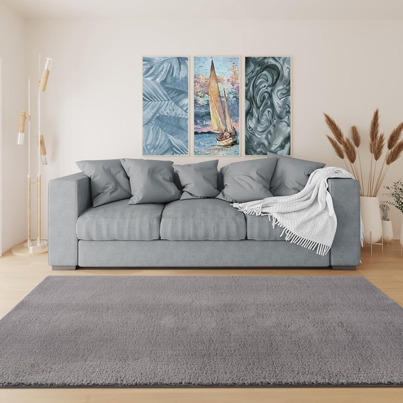 Ruglenza Soft Shaggy Rug - Fluffy Modern Area Carpet for Living Room and Bedroom, Non Slip Backing, Easy to Clean, Washable Cozy Home Decor Floor Rug