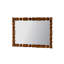 Miroir mural rétro en bois sculpté