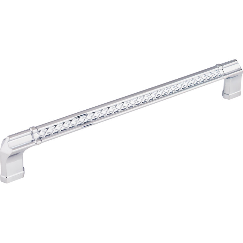 Tower Bridge Appliance pull, Polished Chrome, 12" Center to Center