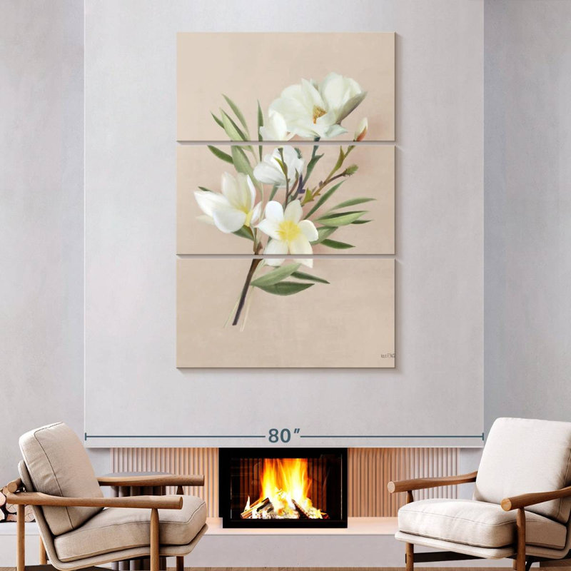 Magnolias Harnek Spring, H 74 po x l 48 po