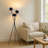 Kenner 62.3'' Powder Coated Tripod Floor Lamp-179915174-179915173