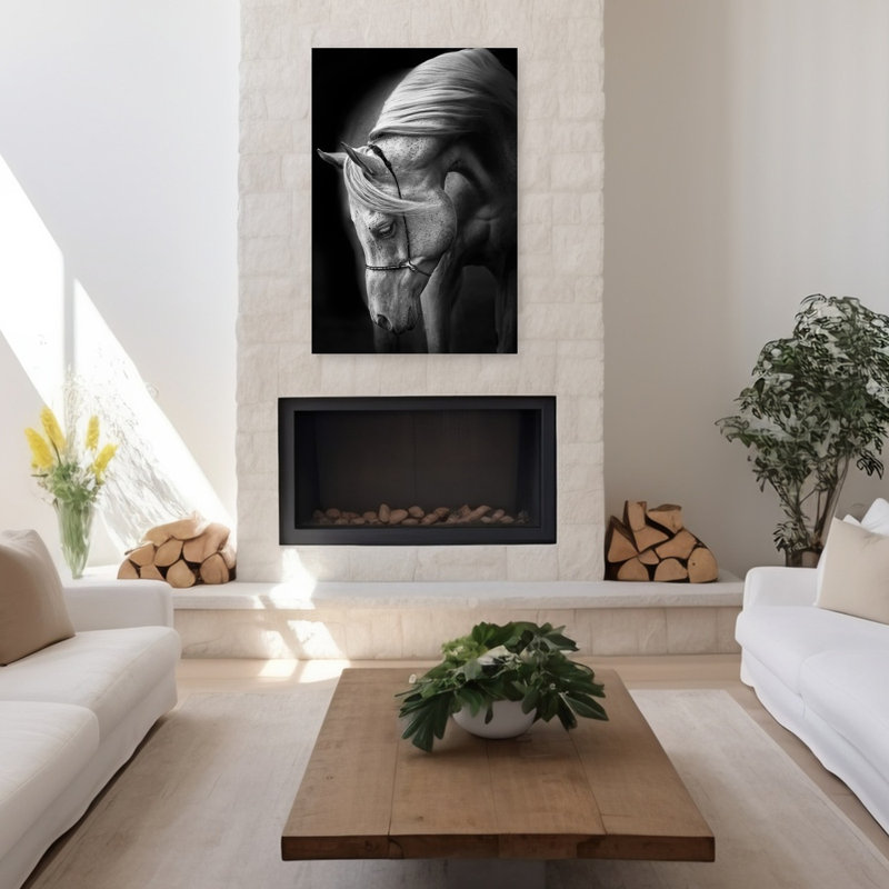 Art contemporain Art cheval contemporain, H 48 po x l 32 po
