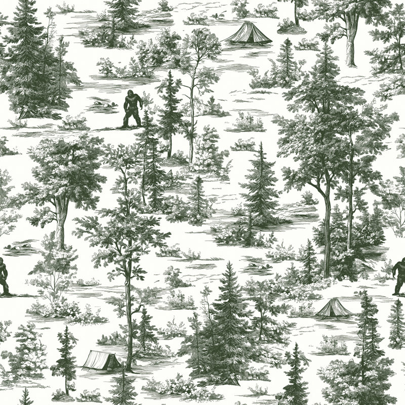 Papier peint adhésif Bigfoot Novelty Toile, Sauge