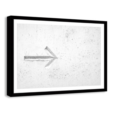 " Arrow On White " by Nik