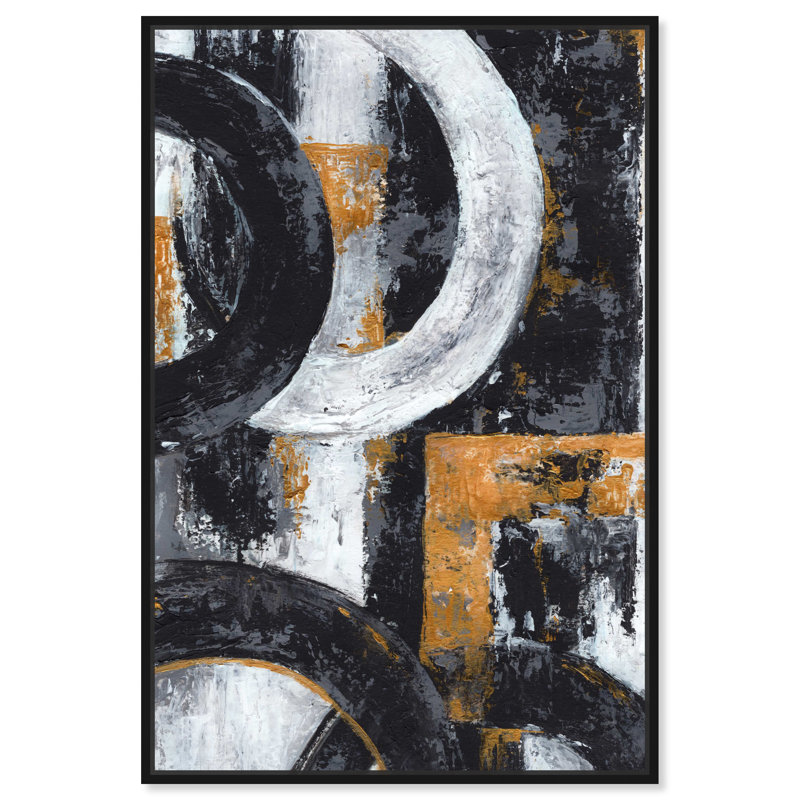 «Texture Symphony Part II Masculine Man Cave» par Notoriart, Cadre noir, H 31 po x l 21 po