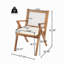 Chaise de patio avec coussin (ensemble de 2)