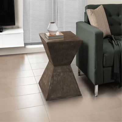 Table d'appoint, H 25 po, intérieur ou extérieur, table d'appoint, table de bout, table de chevet, chambre à coucher, salon, contemporain, moderne