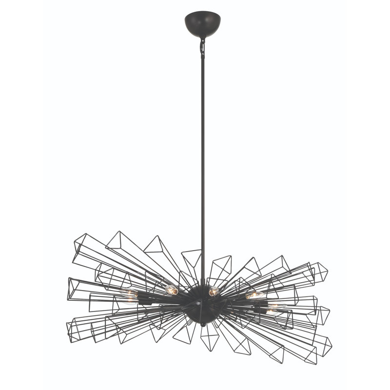Dendelio 10 Light Chandelier, Black