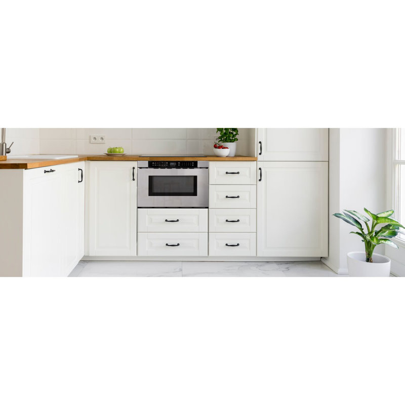 Stainless Steel Built-In Microwave Drawer with Sensor Cooking