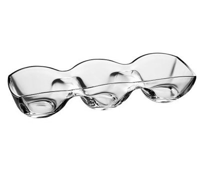 EGO Danieli Glass Divided Serving Dish