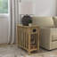 Larina Shaker Wood Side Table-1451910456
