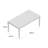 Rectangular Teak Solid Wood Extendable Outdoor Dining Table , 108.5 " W 39.5 " D