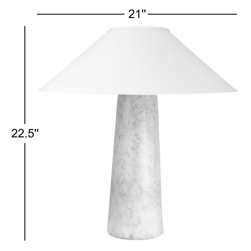 Hemlock Hydrocal Table Lamp, Brown, No