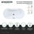 Kingston Brass Aqua Eden 67-Inch Acrylic Oval Double Ended Freestanding Tub With Drain-104561663