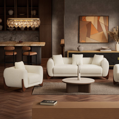 Modern Living Room Set,  Cloud Couch Sofa And Accent Chair