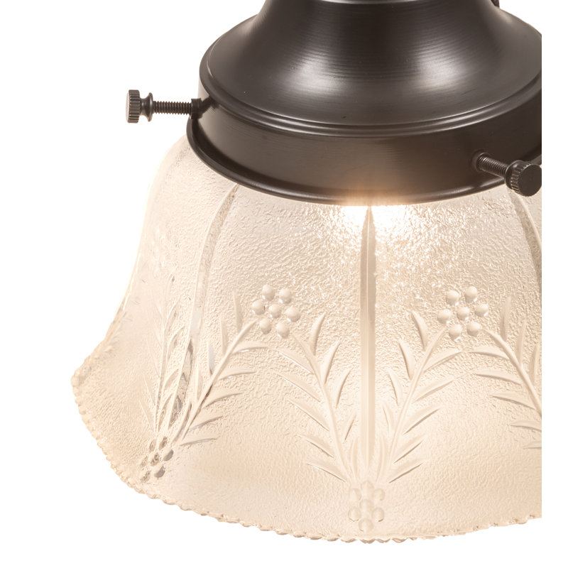 Luminaire suspendu en forme de cloche à 1 lumière Mission