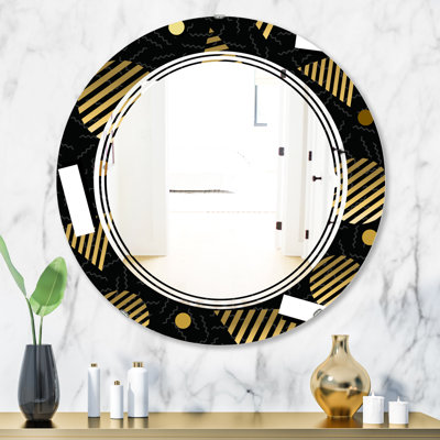 Miroir mural moderne sans cadre circulaire Triple C