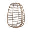 Balancelle en osier Baja avec coussins imperméables et résistants aux rayons UV pour la chambre à coucher de patio-1346403029