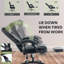 Fauteuil de direction ergonomique 22 po à large siège-258735388