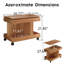 Table d'appoint mobile avec bureau rotatif à 360 ° et tablette de rangement-2026526158