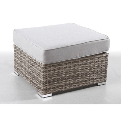 Sièges d'extérieur entièrement assemblés - gris moderne avec coussin, structure antirouille, coussins de teinture de jardin rembourrés de mousse et rembourrés de mousse, 28 po x 28 po x 18 po