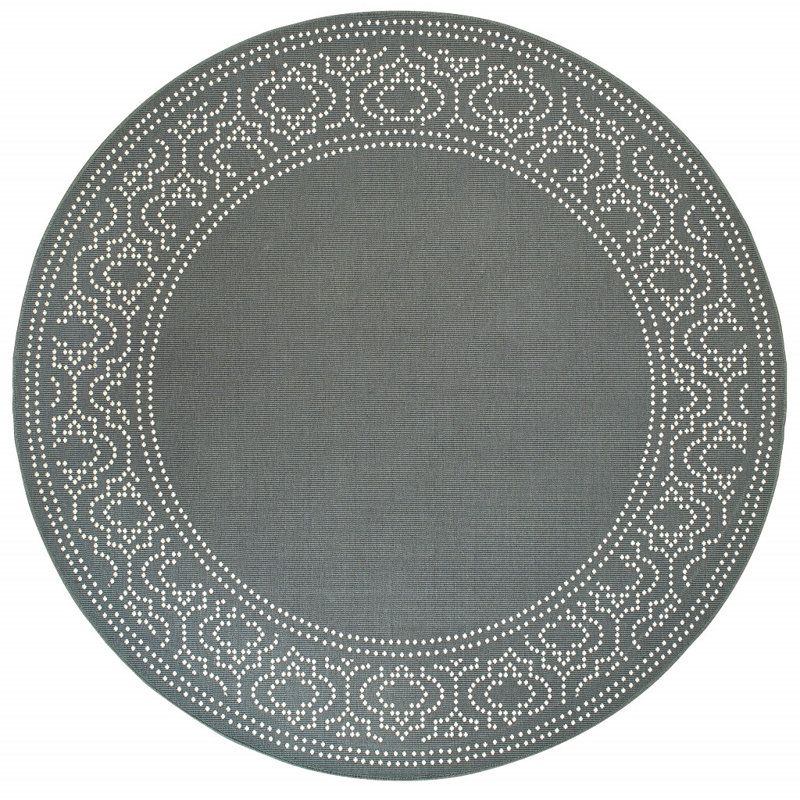 Junor Oriental Indoor / Outdoor Rug, Round 7'10"