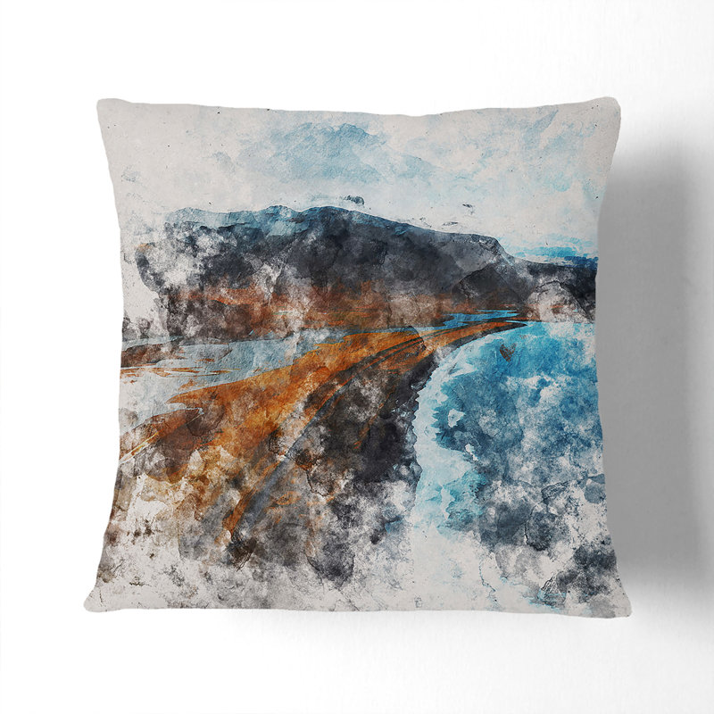 Square Cushion, 40cm H x 40cm W x 15cm D, White