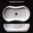 Bathroom Vessel Sink With Pre-Drilled Drain Hole-123167383