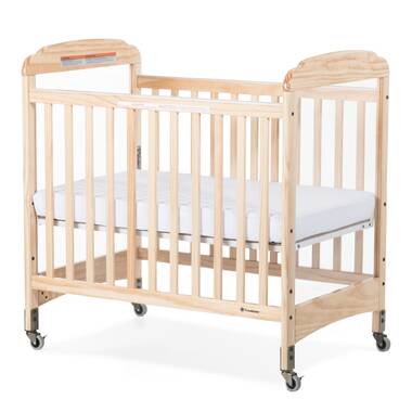 Serenity Compact Fixed-Side Clearview Crib, 2 Panel