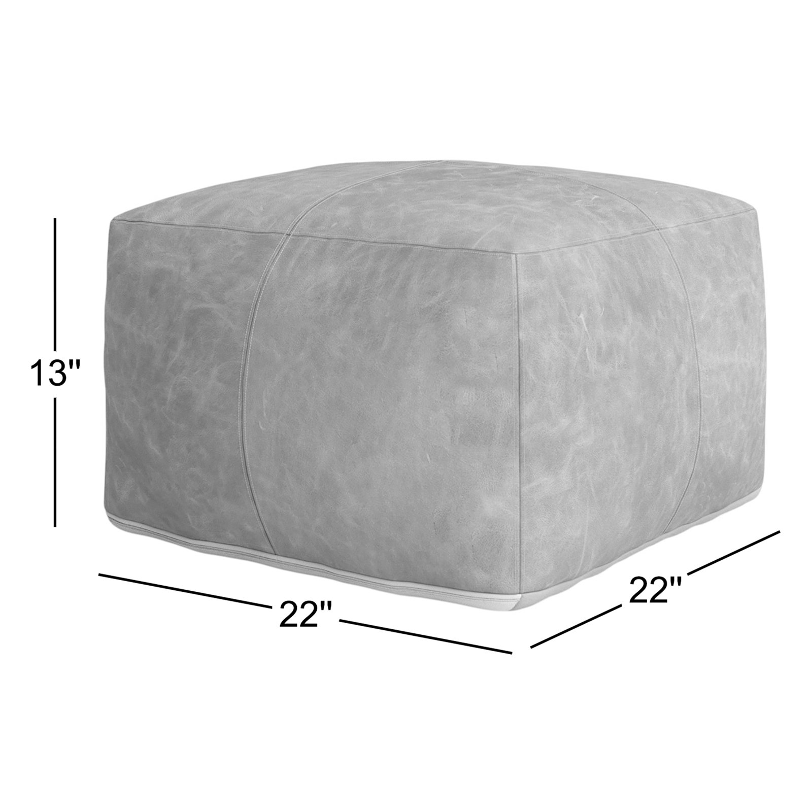 Imes 22" Upholstered Pouf