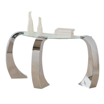Kashonna 32'' Glass Top Console Table