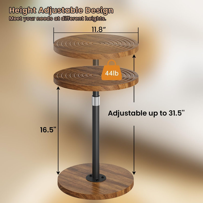 Table à boissons à hauteur réglable